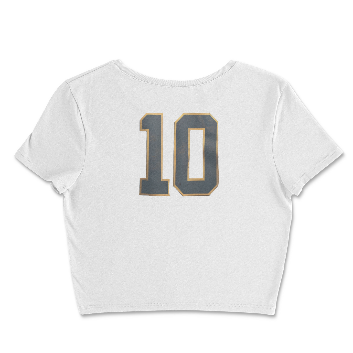 Number 10 crop tee