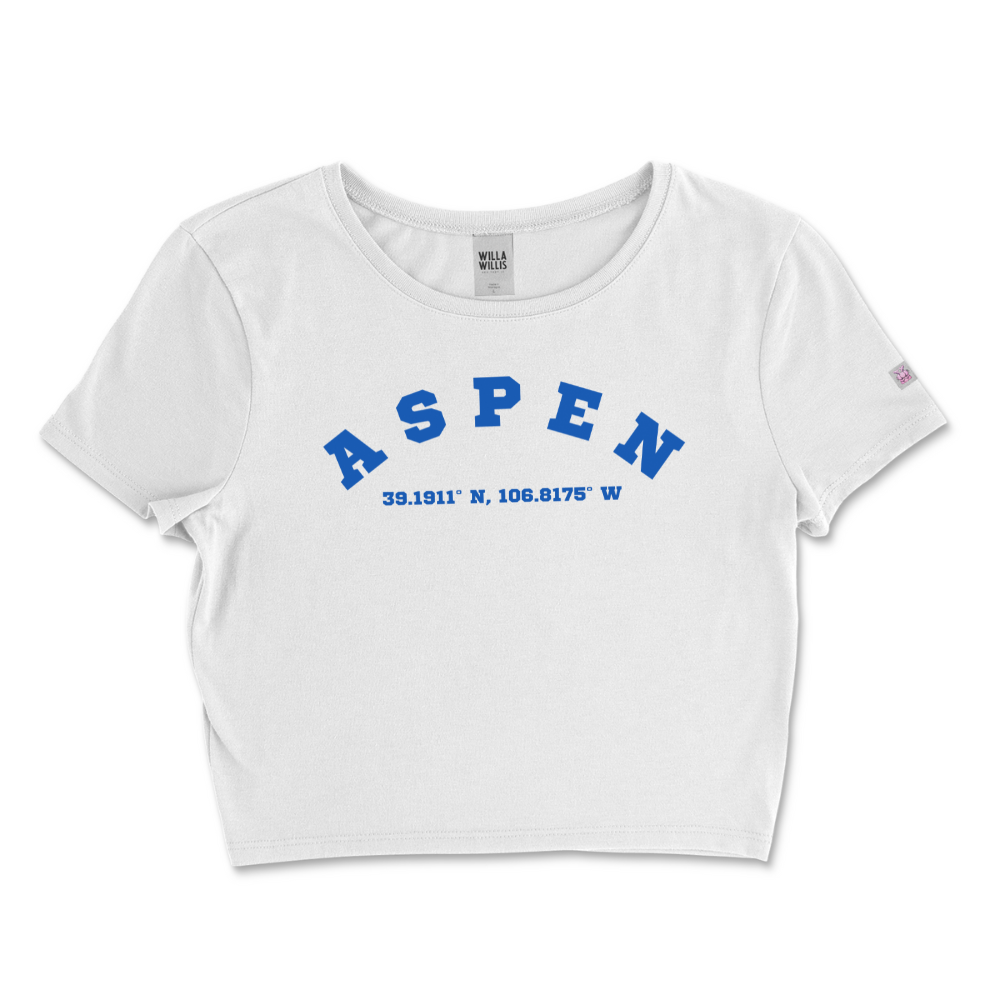 WRU ASPEN crop tee