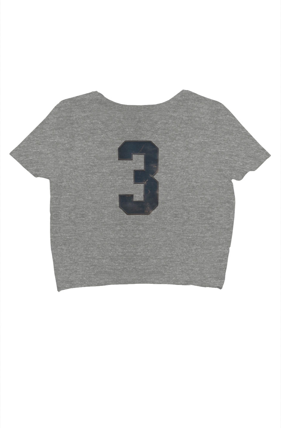 Number 3 crop tee