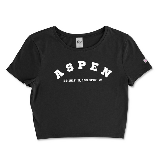 WRU ASPEN crop tee