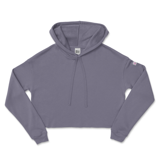 Willa crop fleece hoodie