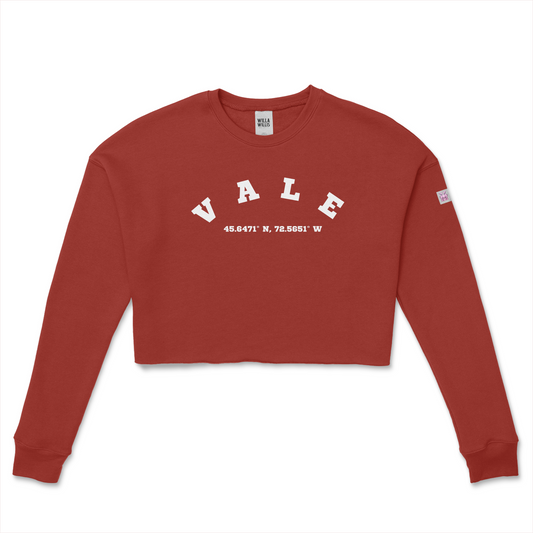 WRU VALE crop crew fleece