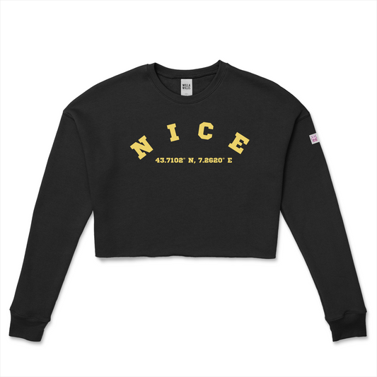 WRU NICE Crop Crew Fleece