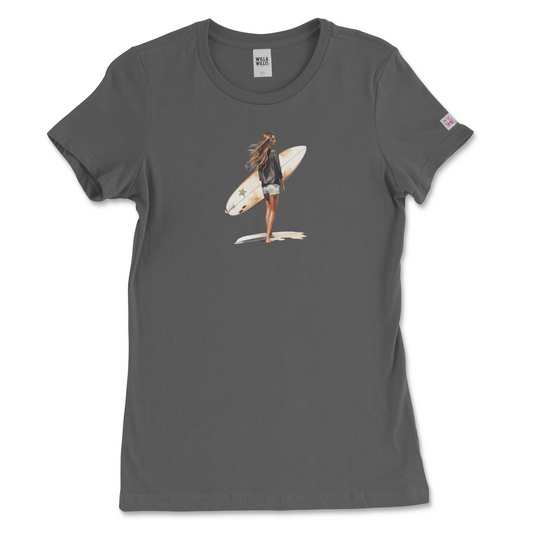 Slim fit graphic tee - Surf Girl
