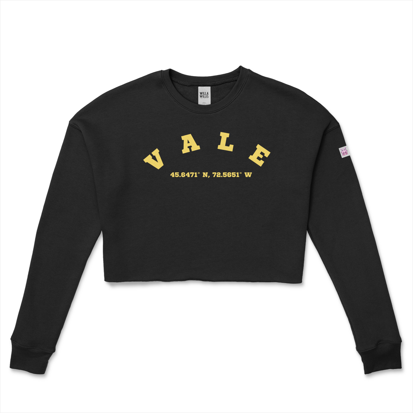 WRU VALE crop crew fleece