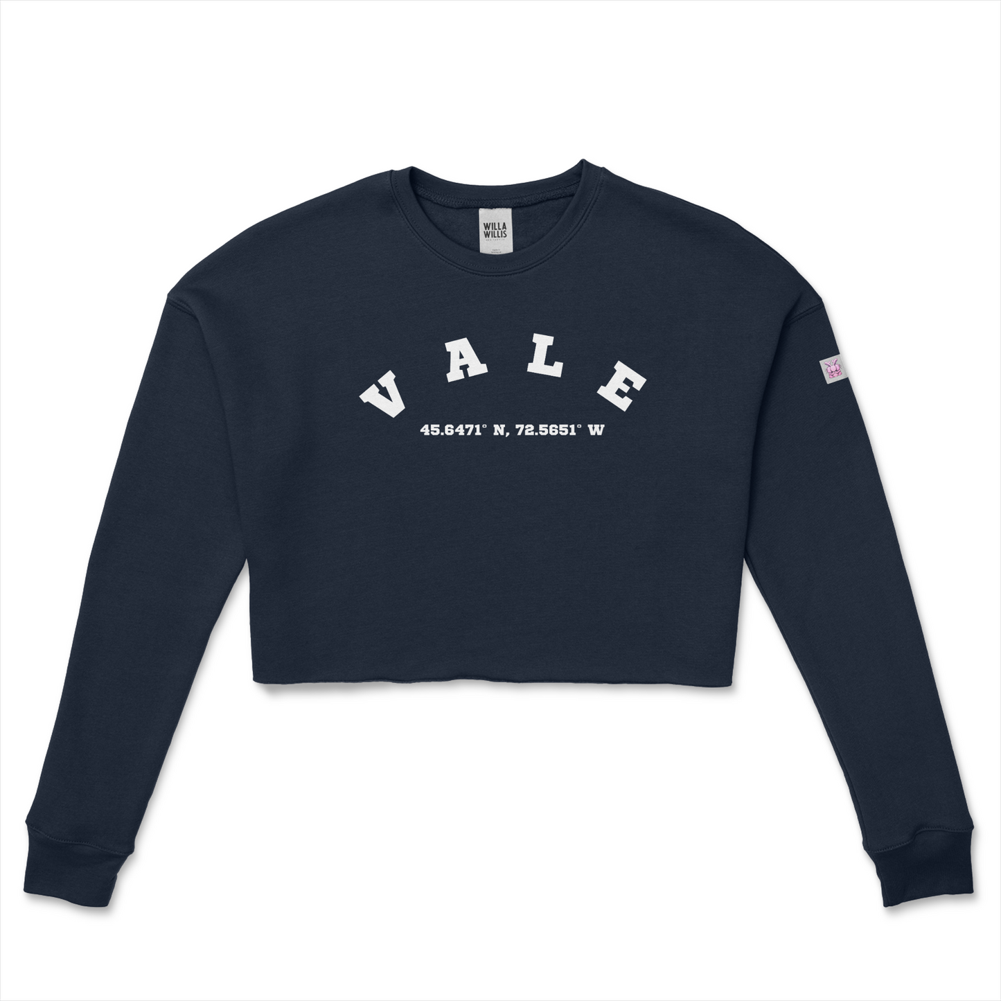 WRU VALE crop crew fleece