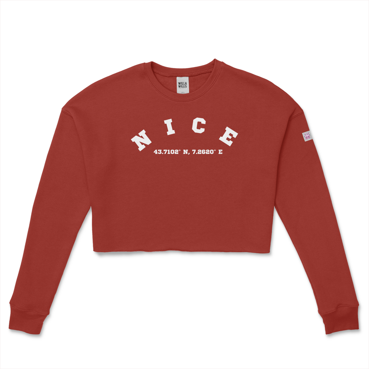 WRU NICE Crop Crew Fleece