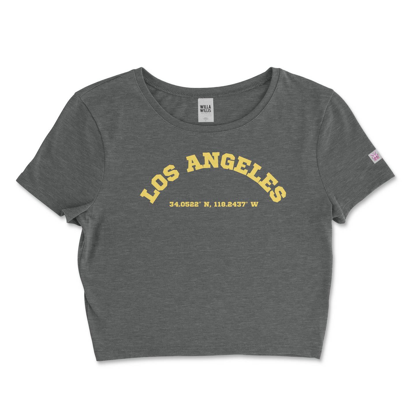 WRU LA crop tee