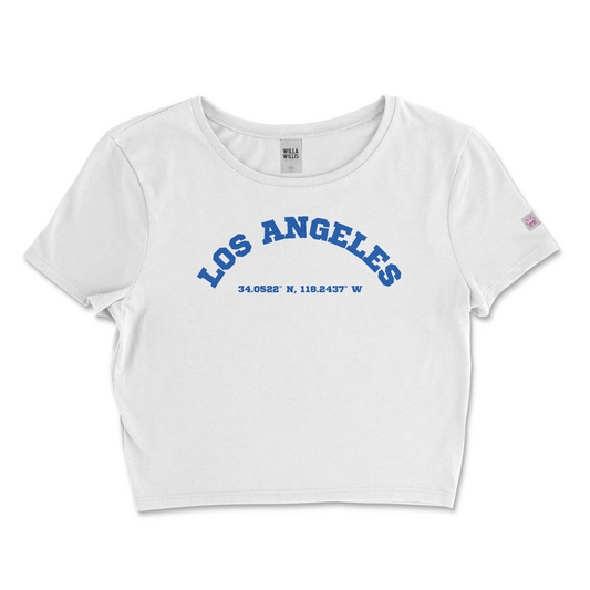 WRU LA crop tee