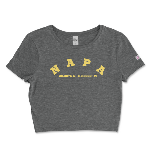 WRU NAPA crop tee