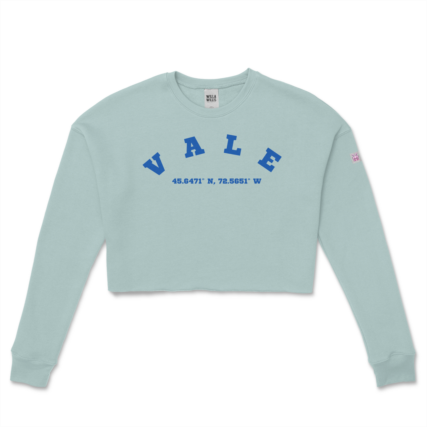 WRU VALE crop crew fleece