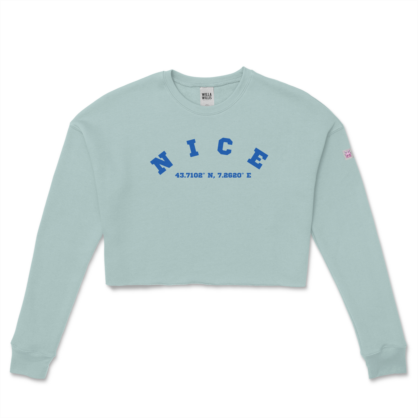 WRU NICE Crop Crew Fleece